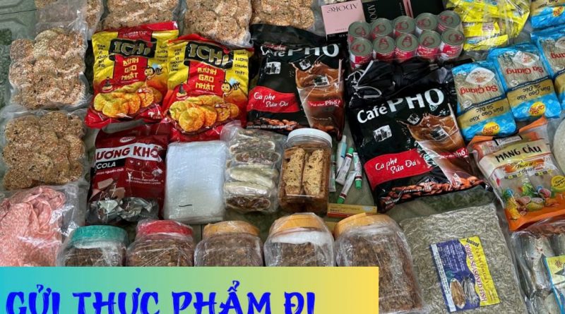 Gửi bánh mứt đi Mỹ