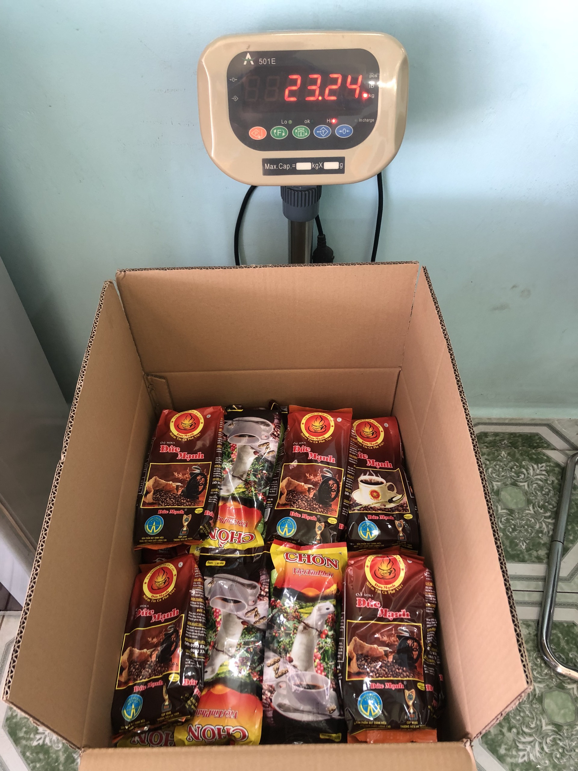 gửi tôm khô đi Mỹ