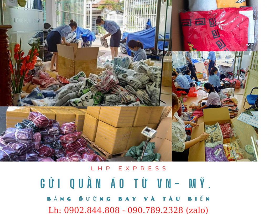  Gửi quần áo đi Mỹ